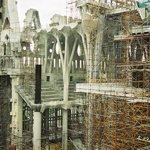 bouw werkzaamheden Sagrada Familia